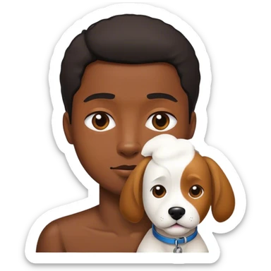 Nija et Chien sticker