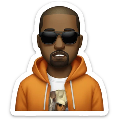 kanye west con polera de cobreloa  sticker