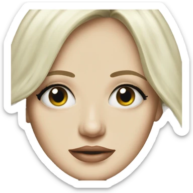 Eva Green with blonde hair sticker