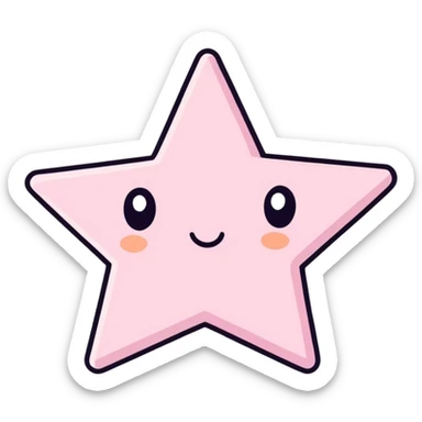 glitter stars sticker