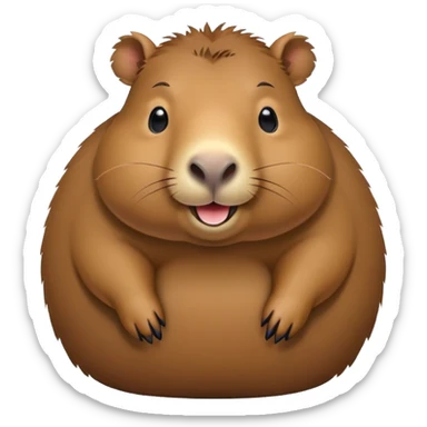 Fat Capybara  sticker