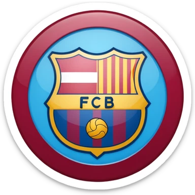 Fc Barcelona logo imoji sticker