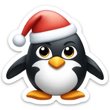 Christmas penguin  sticker