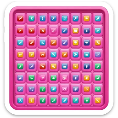 pink app drawer  sticker