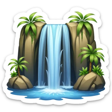 water falls sticker