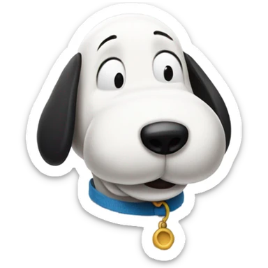 Snoopy sideyeing sticker