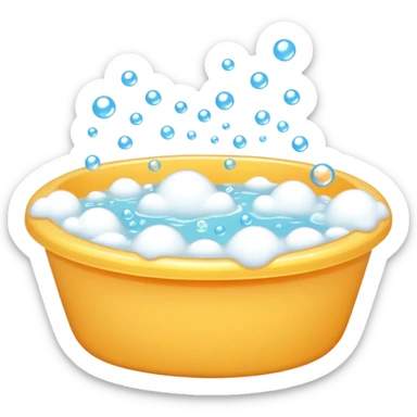 bubble bath sticker