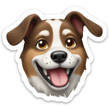 Dog happy  sticker