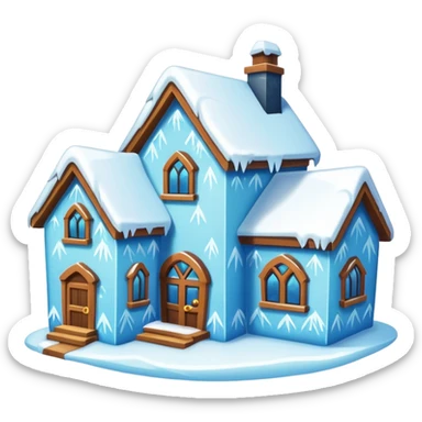 frozen houses sticker