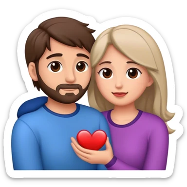 pareja de hombre y mujer enamorados sticker