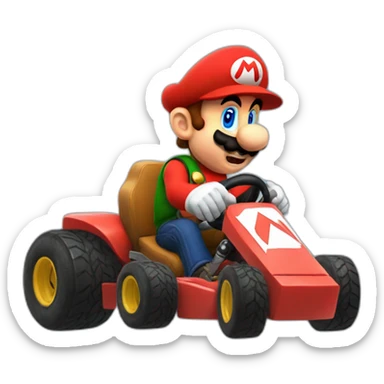 Mario kart sticker