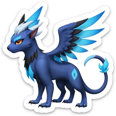 Luxray-Absol-Noivern-Dewott-fusion sticker