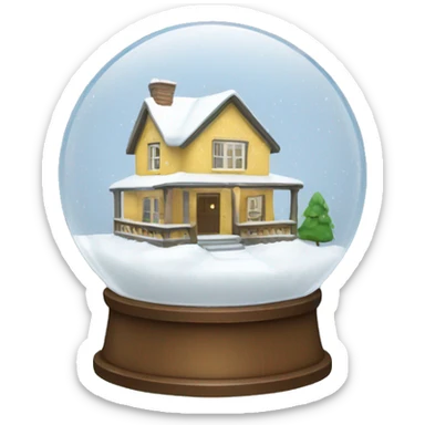 House Snow globe  sticker