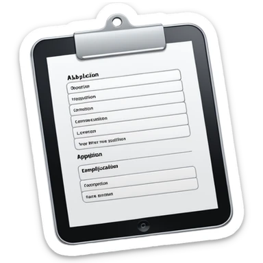 Make a job application  sticker