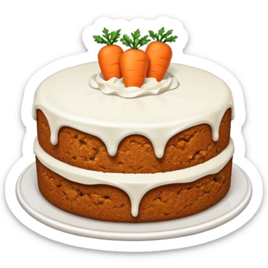 Carrot cake sticker