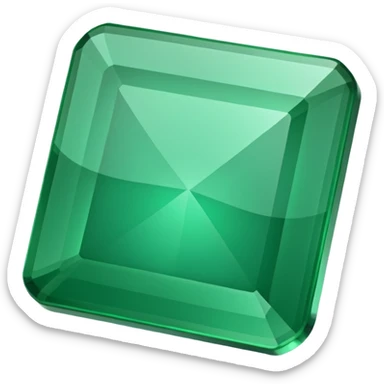 give me a green square which is slanted sticker