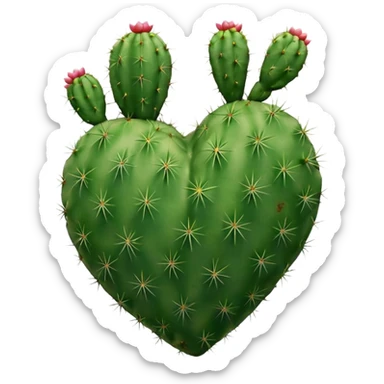 Cactus heart  sticker