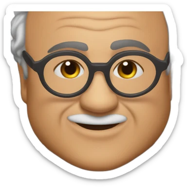 danny devito man cheetah sticker