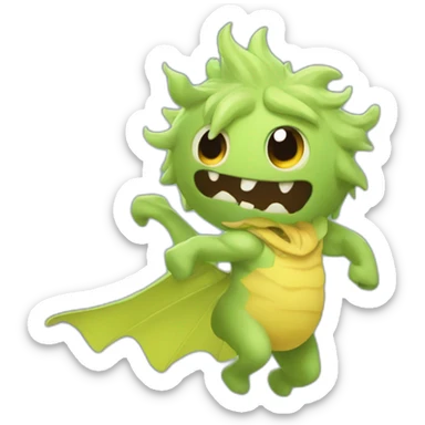 Monstruo viento sticker