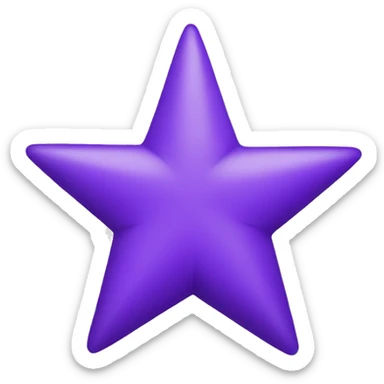 Purple star emoji sticker