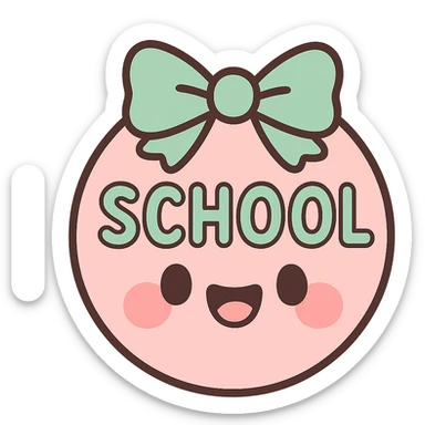 school button in coquette style, mint green and blush pink, bow or ribbon detail, gentle curves, kawaii aesthetic sticker