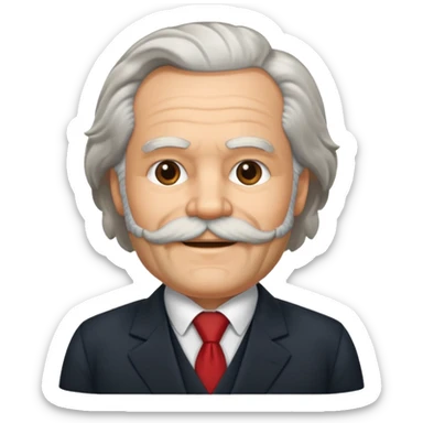 cute karl marx sticker