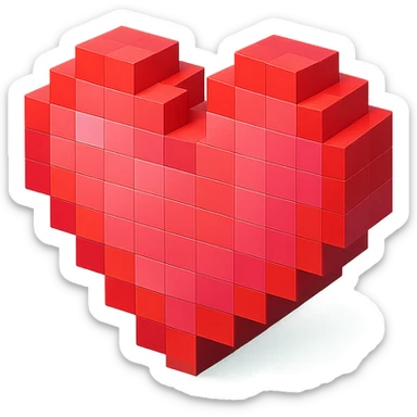 Heart sticker