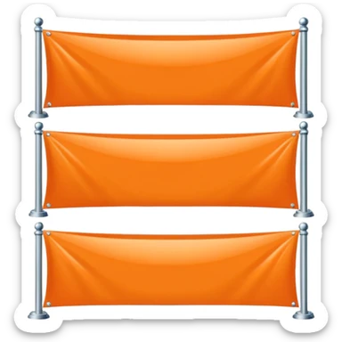 elegant horizontal banner with HEX code #FF6A00 sticker