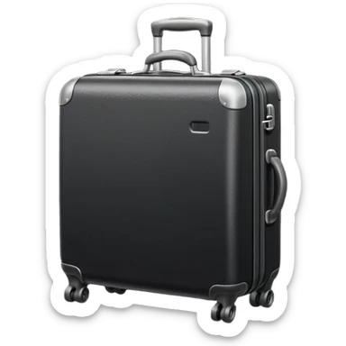 A hard-shell suitcase sticker