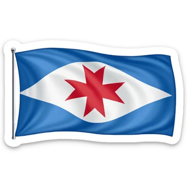 Chicago state flag sticker