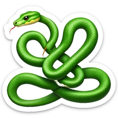 Snake making infinity sign  sticker