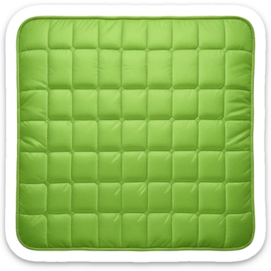 weighted blanket with subtle quilted pattern, apple style emoji sticker