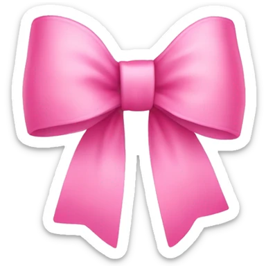 Cute pink bow sticker