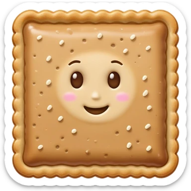 Brown sugar pop tart no face sticker