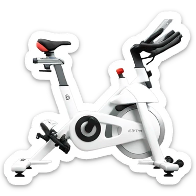 Peloton stationary bike with screen and on the bike it needs to say #kesheton sticker