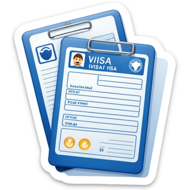 visa de turista sticker