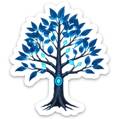 cyberpunk tree sticker