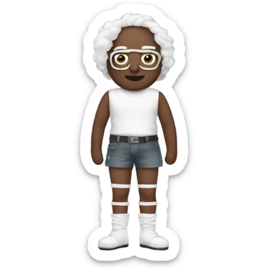 white leg warmers sticker