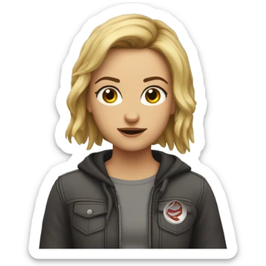 hayley welch hawk tuah girl sticker