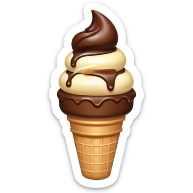 sorvete chocolate sticker