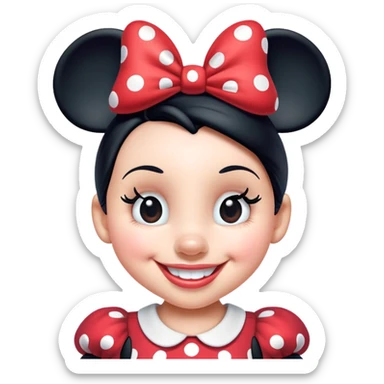 Minnie Mouse smiling sticker