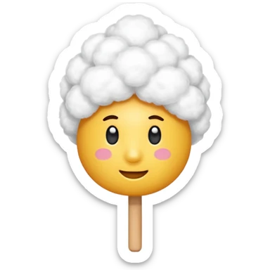 A q-tip with no face, just an object sticker