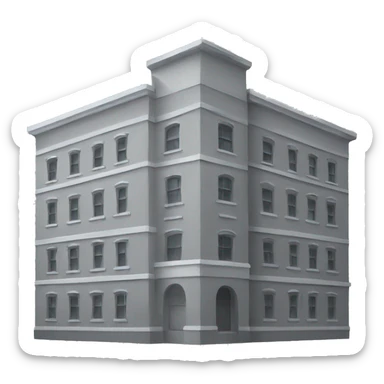 gray buildings sticker