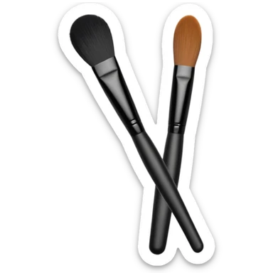 Foundation brush sticker