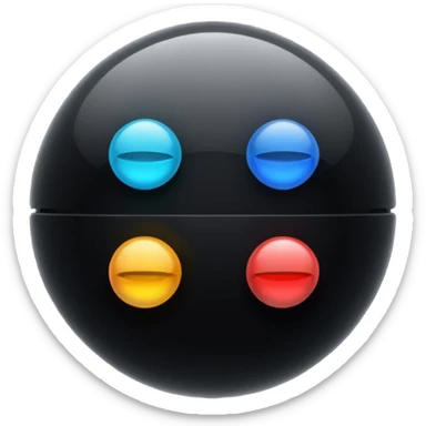 Píldora negra sticker