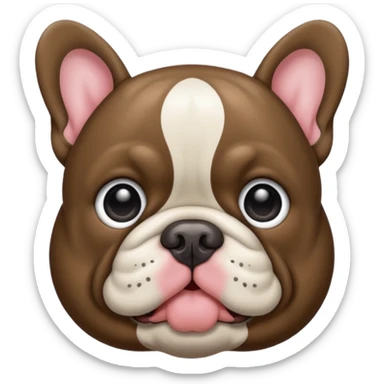 Bouledogue français merle foncé sticker