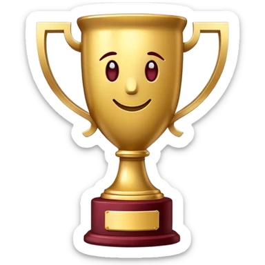 trophy with maroon acc sticker