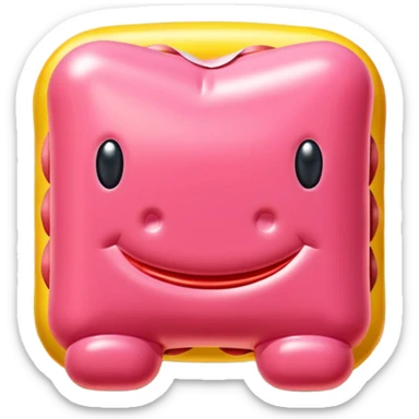  SPAM meat jeff koons style inflatable sculpture art french landscape  sticker