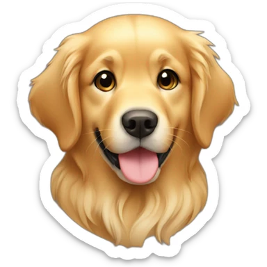 Cute little Golden Retriever sticker