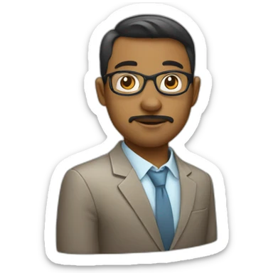 Data analyst doing statistics sticker